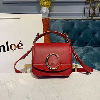 Chloe C Bag 16.5x5x14cm red