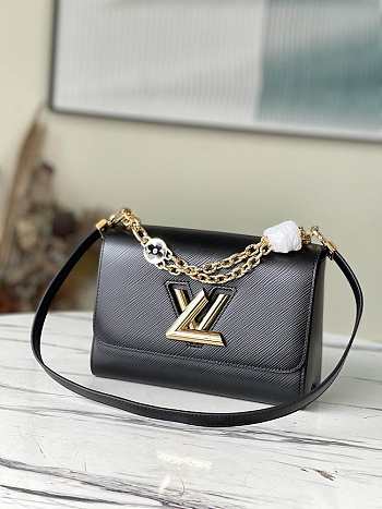 1ouis Vu1tton  Twist Bag M59405 Black 19 x 15 x 9 cm