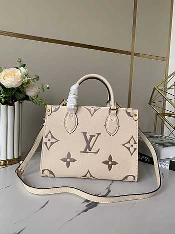 1ouis Vu1tton  Onthego PM Cream 25cm 