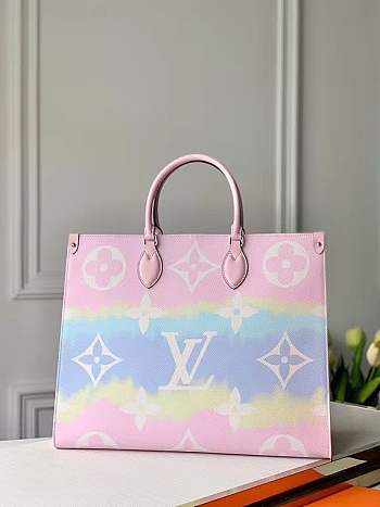 1ouis Vu1tton  Escale Onthego GM Bag M45119 Pink 41X 34 X19cm