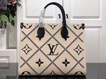 1ouis Vu1tton   Onthego MM M46016 White 35cm 