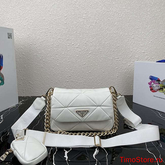 Proda System Nappa Leather Patchwork Bag 1BD292 21x16x7cm  - 1