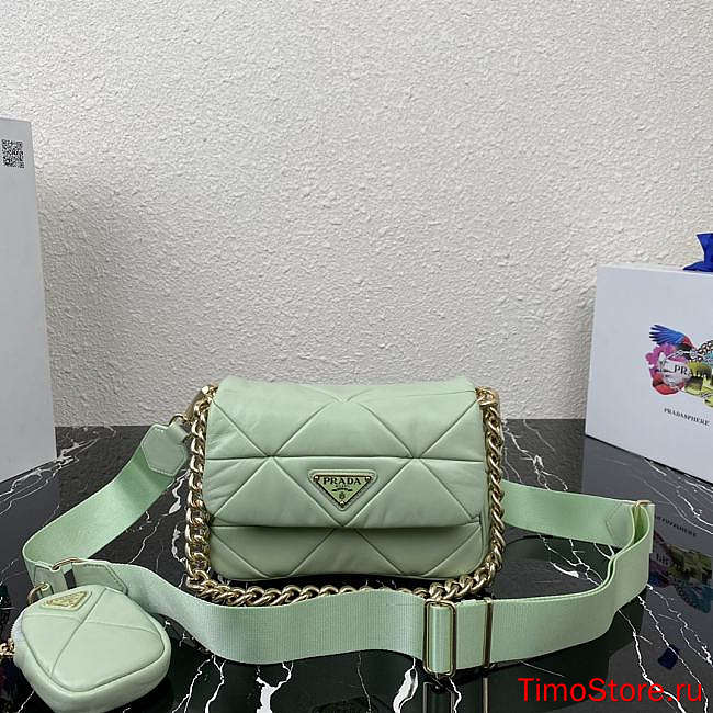 Proda  System Nappa Leather Patchwork Bag 1BD292 21x16x7cm1 - 1