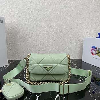 Proda  System Nappa Leather Patchwork Bag 1BD292 21x16x7cm1