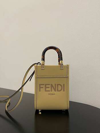 	 Fend1 Mini Sunshine Shopper Bag 18*13*6.5cm yellow