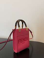 	 Fend1 Mini Sunshine Shopper Bag 18*13*6.5cm rose pink  - 6