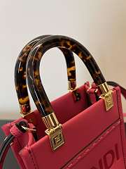 	 Fend1 Mini Sunshine Shopper Bag 18*13*6.5cm rose pink  - 4