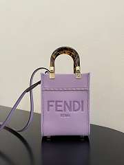 Fend1 Mini Sunshine Shopper Bag 18*13*6.5cm purple - 1