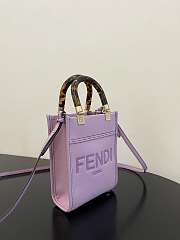 Fend1 Mini Sunshine Shopper Bag 18*13*6.5cm purple - 5