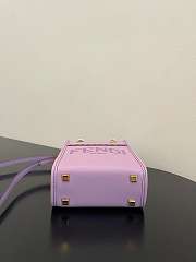 Fend1 Mini Sunshine Shopper Bag 18*13*6.5cm purple - 3