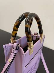 Fend1 Mini Sunshine Shopper Bag 18*13*6.5cm purple - 4