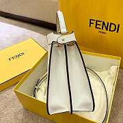Fend1 Peekaboo ISeeU Medium Bag White 33 x 25 x 13cm  - 3