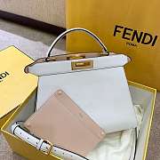 Fend1 Peekaboo ISeeU Medium Bag White 33 x 25 x 13cm  - 4