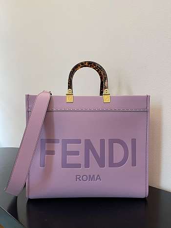 Fend1 Tote Bag Purple 35cm 
