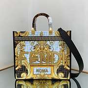 Fend1 X Varsace Tote Bag Black 35cm - 1