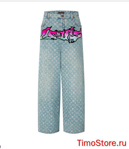 1OUIS VU1TTON SS22 BAGGY JEANS - 1