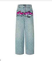1OUIS VU1TTON SS22 BAGGY JEANS - 1