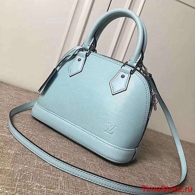 1ouis Vu1tton Alma BB Handbag Blue 25cm - 1