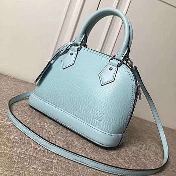 1ouis Vu1tton Alma BB Handbag Blue 25cm