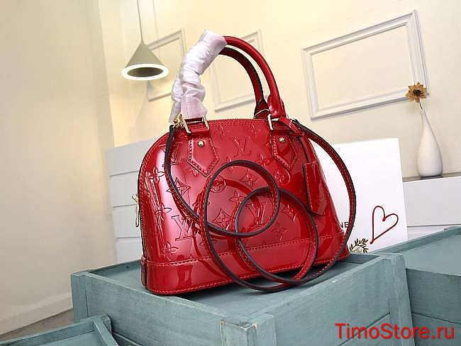 1ouis Vu1tton Alma BB Red M91585 Bagsaa 25 x 19 x 11 cm - 1