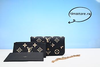 1ouis Vu1tton  Félicie Pochette Monogram Empreinte Leather 21cm 