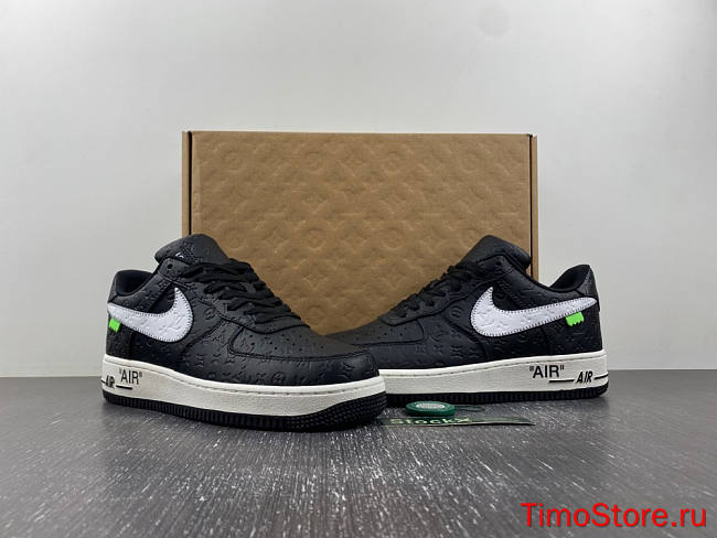  LouisVuitton x Nike Air Force LV black - 1