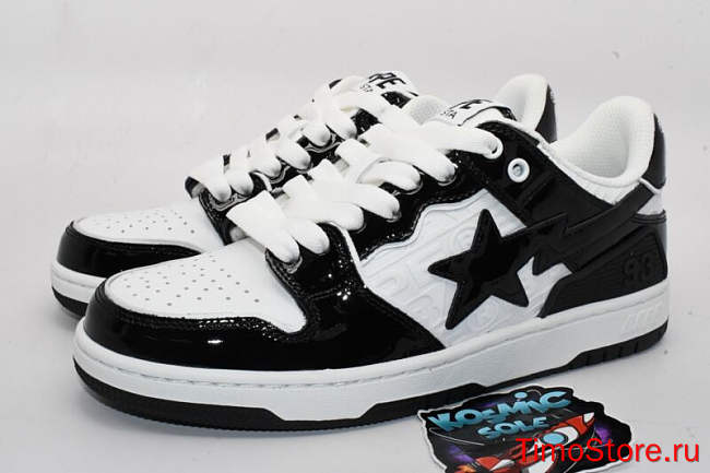 A Bathing Ape Bape SK8 Sta Panda Patent - 1