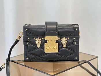 1ouis Vu1tton  Petite Malle Malletage Leather8 20 x 12.5 x 5 