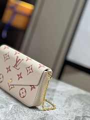 1ouis Vu1tton  Félicie Pochette  pink  21×12×3cm  - 2