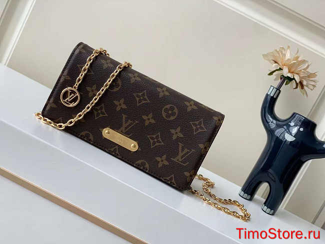 1ouis Vu1tton  Wallet On Chain Lily 20.7x10.2x3.5  - 1