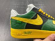 LouisVuitton x Nike Air Force green  and yellow - 4