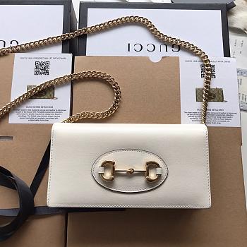 Gvcc1 Horsebit 1955 wallet with chain 621892 leather 19-10-4cm