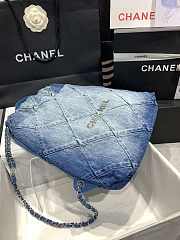 Chenel denim backpack 34x29x8cm  - 4
