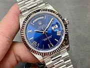 Rolex Day-Date 40mm White Gold Blue Roman Dial President 228239 - 4