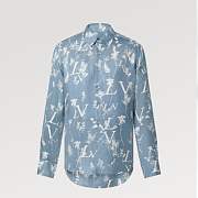1ouis Vu1tton Silk Street Style Long Sleeves Logo Luxury Shirts - 1