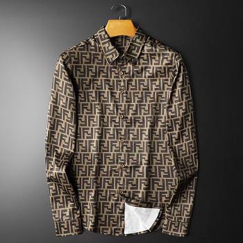 Fend1 Shirt , Brown 