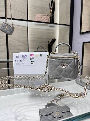  chene1 Cosmetic box AP2198YA24 Size:11x8.5x7cm gery 