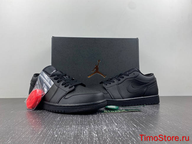 AIR JORDAN 1 LOW 'TRIPLE BLACK' 553558-091 - 1