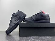 AIR JORDAN 1 LOW 'TRIPLE BLACK' 553558-091 - 5