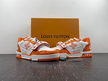 Louis Vuitton LV trainer orange 
