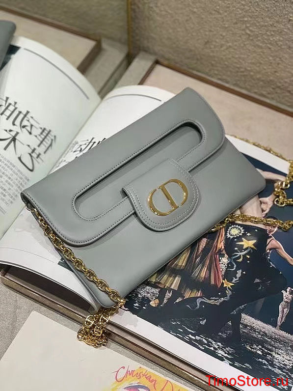 D1OR DOUBLE BAG 8641U25 Size:28x16.5x3cm grey - 1