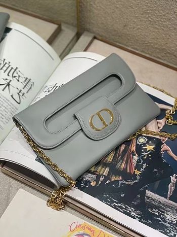 D1OR DOUBLE BAG 8641U25 Size:28x16.5x3cm grey