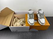1ouis Vu1tton  Trainer Grey White  - 4