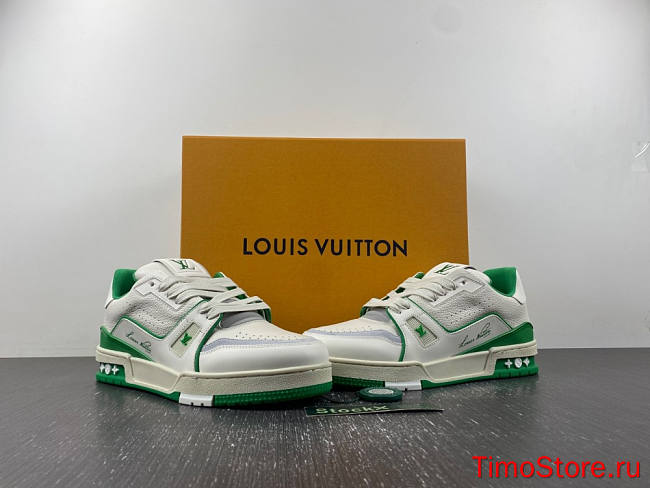 1ouis Vu1tton LV trainer green cement  - 1