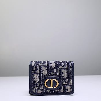 D1OR WALLET   Size:9.5x7.5x3.5cm