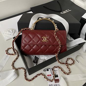 	 chene1 Handbag Size:10x18x4.5cm red