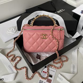Chene1 Handbag   Size:17x9.5x8cm pink 