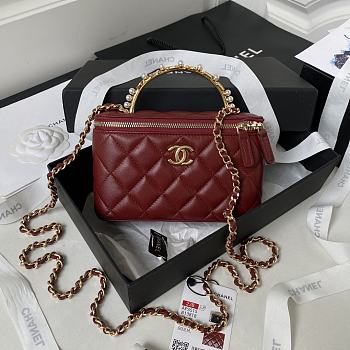 	 Chene1 Handbag Size:17x9.5x8cm red