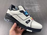 Louis Vuitton LV trainer black and white  - 3