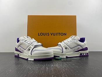 Louis Vuitton LV trainer  purple cement 